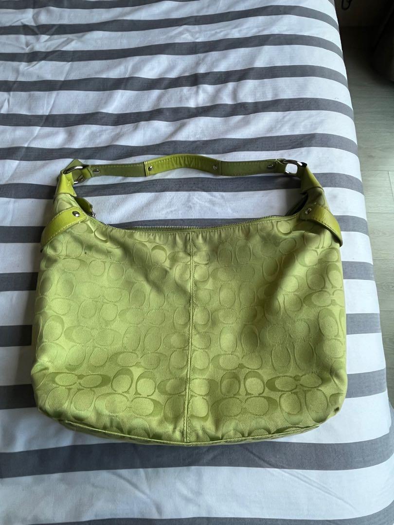 Coach Lime Green Shoulder Bag