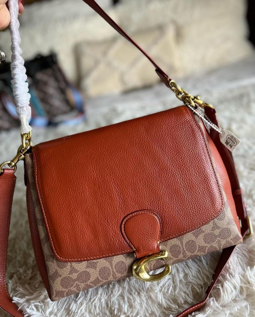 Coach May Shoulder Bag in Signature Canvas, Women's Fashion, Bags