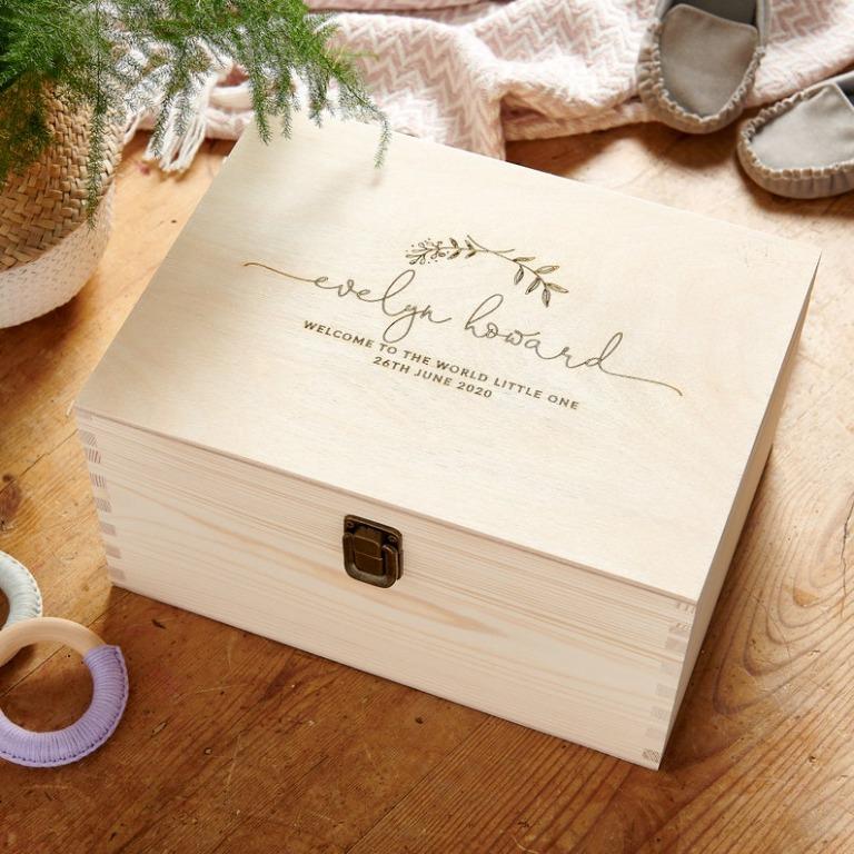 Personalized baby box clearance