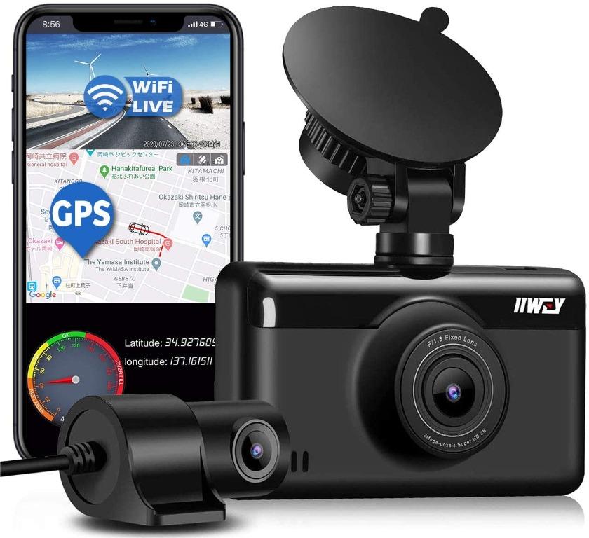 Dash Cam Front And Rear 1440p 1080p Built With Wifi Gps Dual Dash Cam