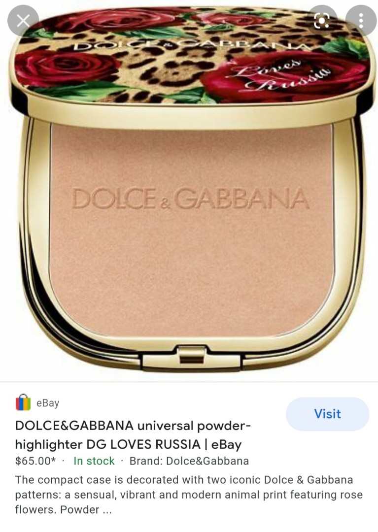 Dolce and deals gabbana highlighter
