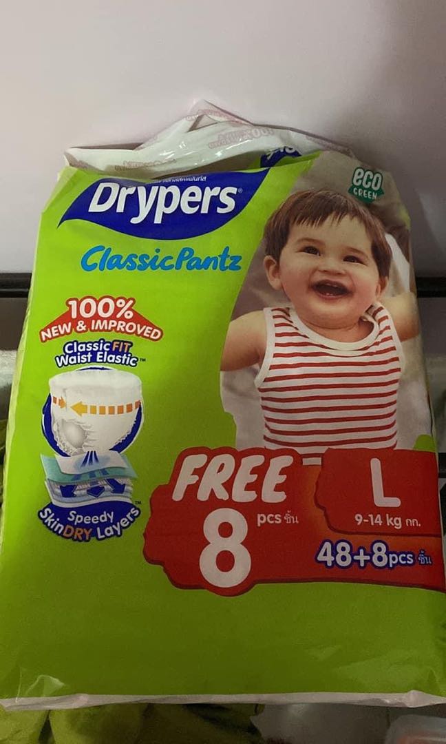 Cotton 3 Packs of Drypers Classicpantz Extra Large Sized Pant Style Diaper,  Size: XL