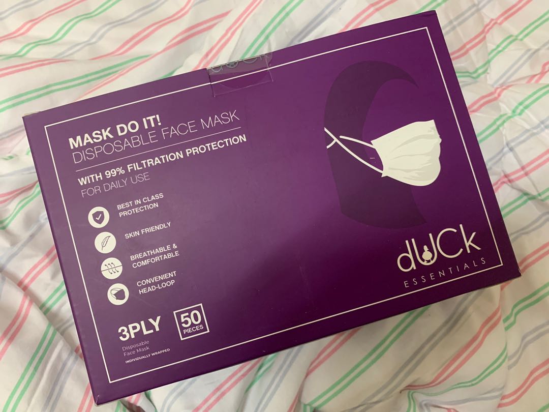 Duck Face Mask, Health & Nutrition, Face Masks & Face Shields on Carousell