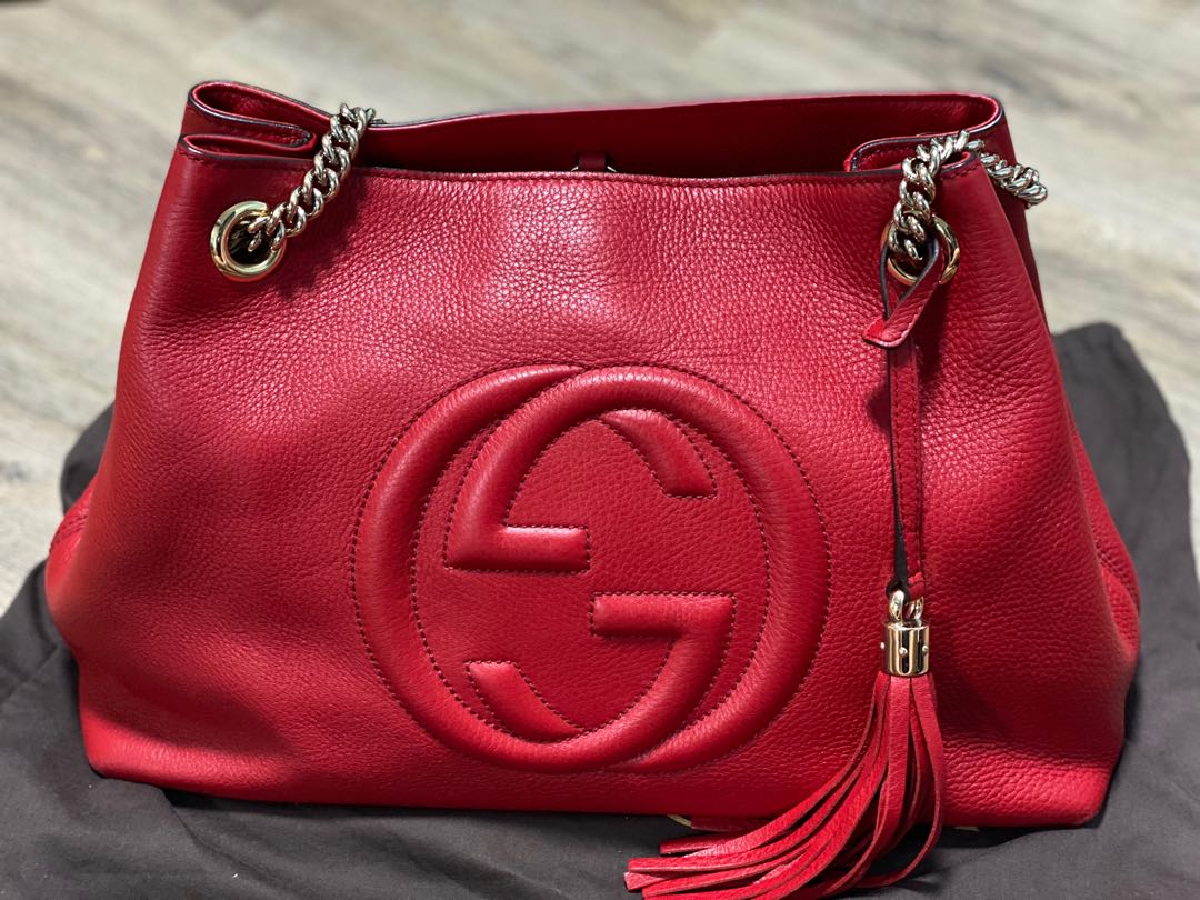 Big red gucci bag outlet