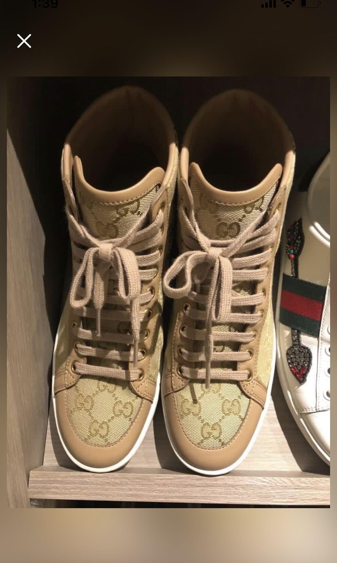 Gucci monogram high top sneakers 2025