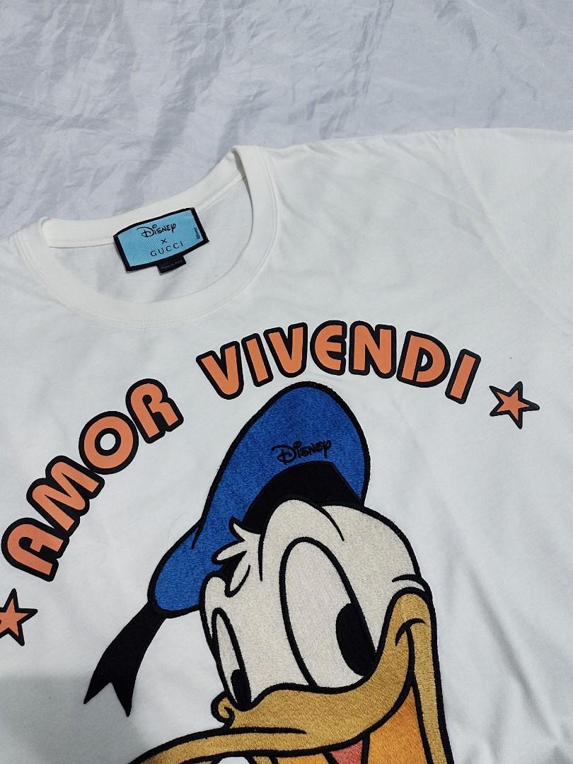 Authentic Gucci Disney Donald Duck Men T-Shirt Size XS (runs M) S238