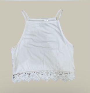 H&M White Halter Top