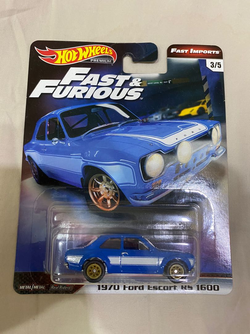Hot Wheels 1970s Ford Escort RS1600 In White  MINT ON CARD 