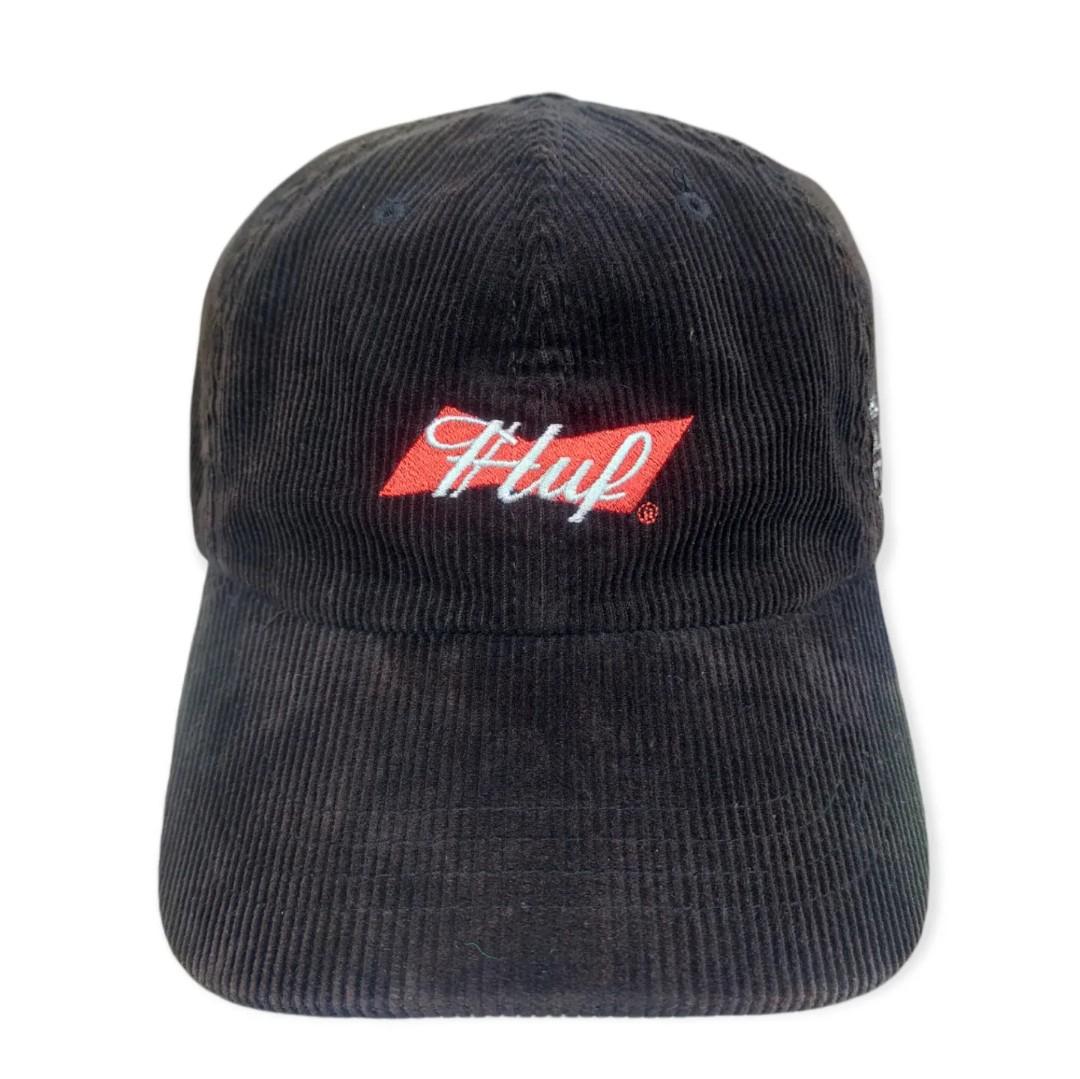 Huf x Budweiser corduroy cap Fesyen Pria Aksesoris Topi di