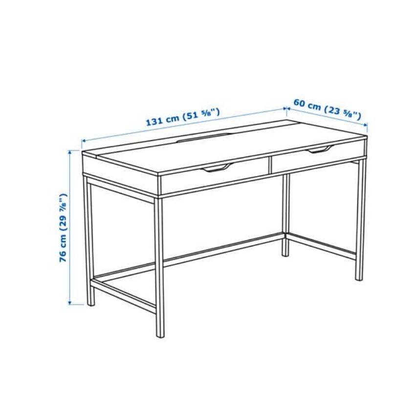 IKEA ALEX Desk Navy Blue, Furniture & Home Living, Furniture, Tables