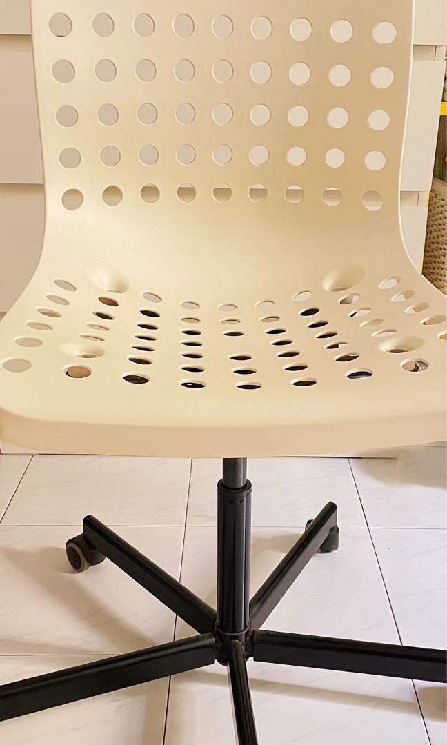 Ikea desk chair with holes