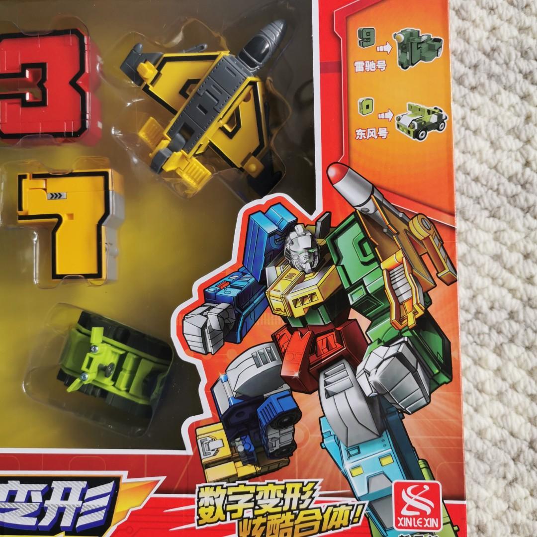 Inspired EmcoNumbers 09 Transformer Robot Pocket Morphers Robot