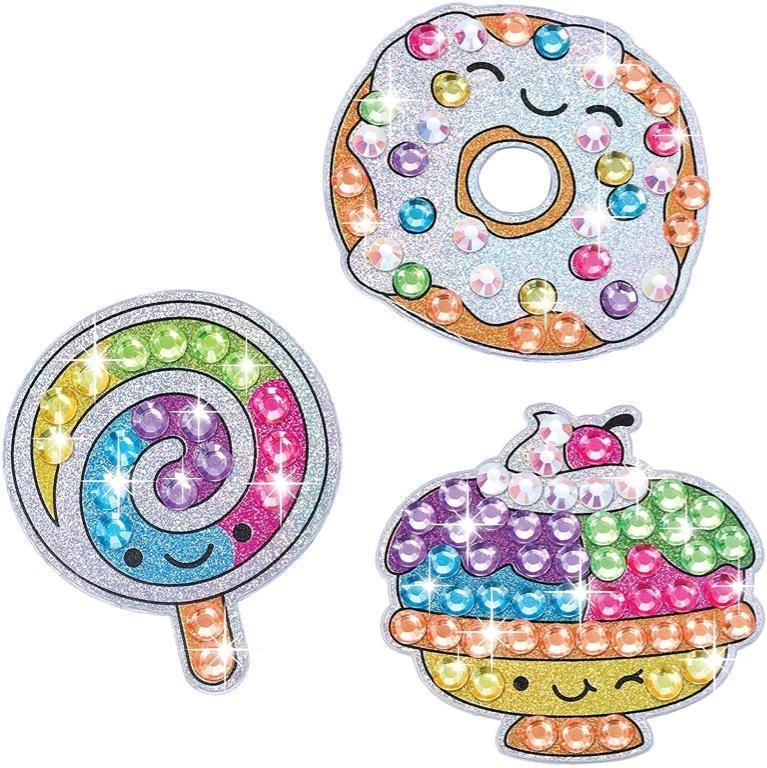 Creativity for Kids Big Gem Diamond Painting Kit - Create Your Own Sweets  Stickers & Suncatchers - Diamond Art for Kids 