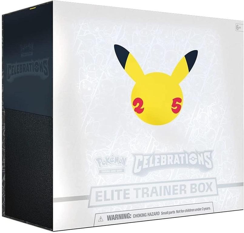 Pokemon TCG 25th Anniversary Celebrations Elite Trainer Box Pre-Order Ships 8 Oc
