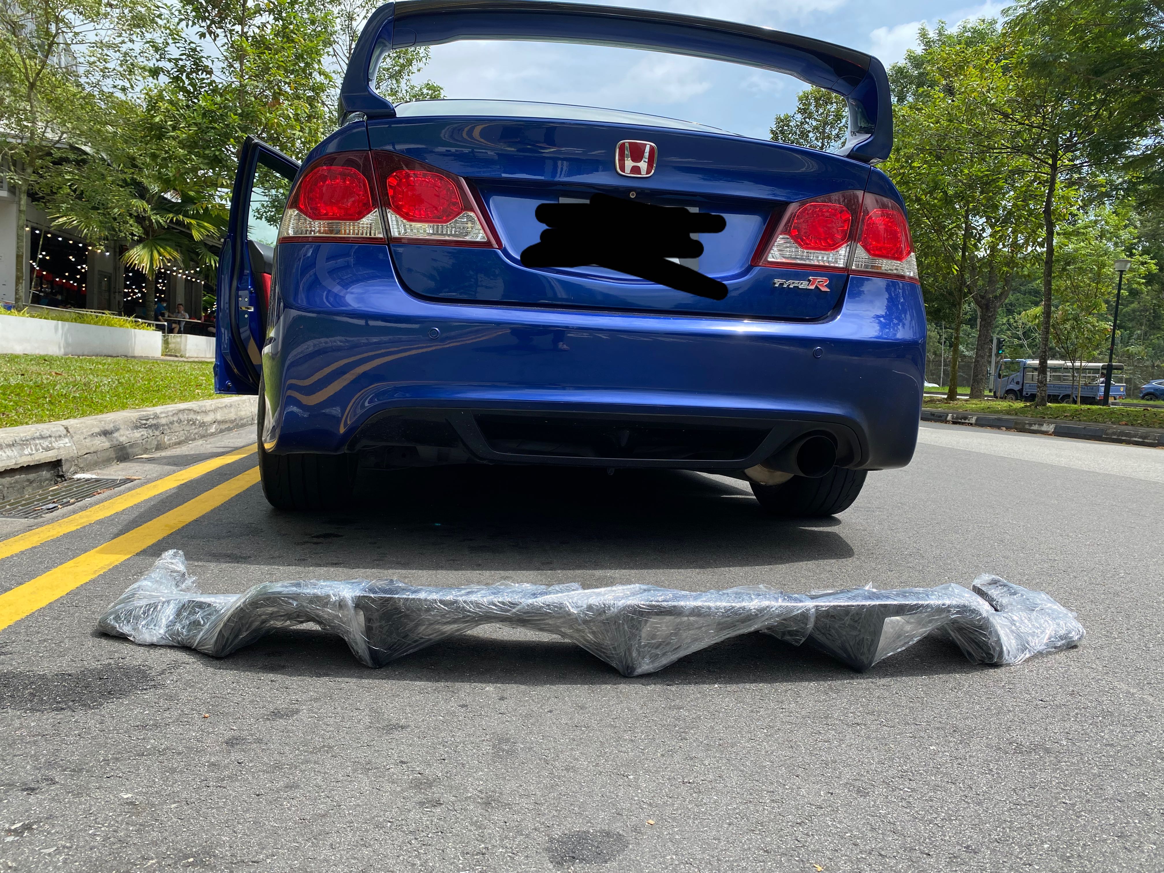 Fd2 Type R Diffuser Honda Civic type r FD2R JS racing rear diffuser, Car Accessories ...