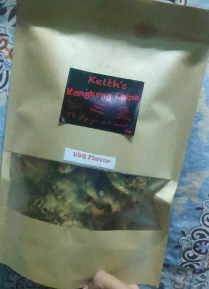 Kangkong Chips on the Go.. (Category: Packaged & Instant Food) located in Quezon City. Submitted by starskite (Listing ID 1135822836, Image 3). Description: Snack Guilt-Free with Kangkong Chips.. A Healthier Alternative for you to try🍀☘🌱💯😇🙏 HEALTHY and GUARANTEED CRUNCHY!!!💕💕 Flavors available❗❗❗❗ Original Cheese🧀 Bbq🍗🌰 Sour cream🧅🧂 "KANGKONG CHIPS (crunchy,healthy . We used 100% water spinach leaves ( rich in VITAMIN A & C) best heal