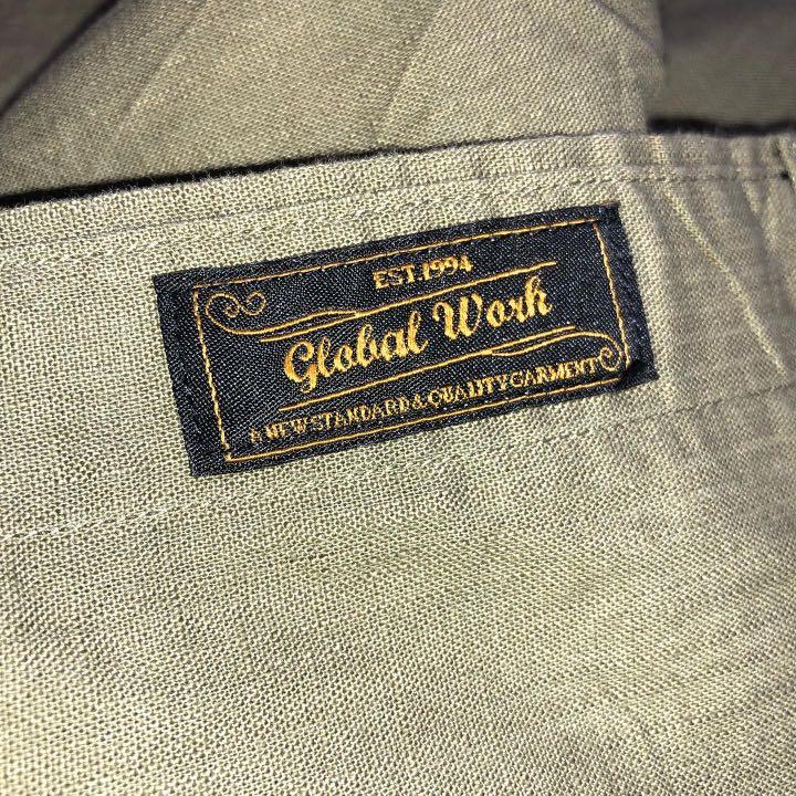 Kemeja Linen Green Army