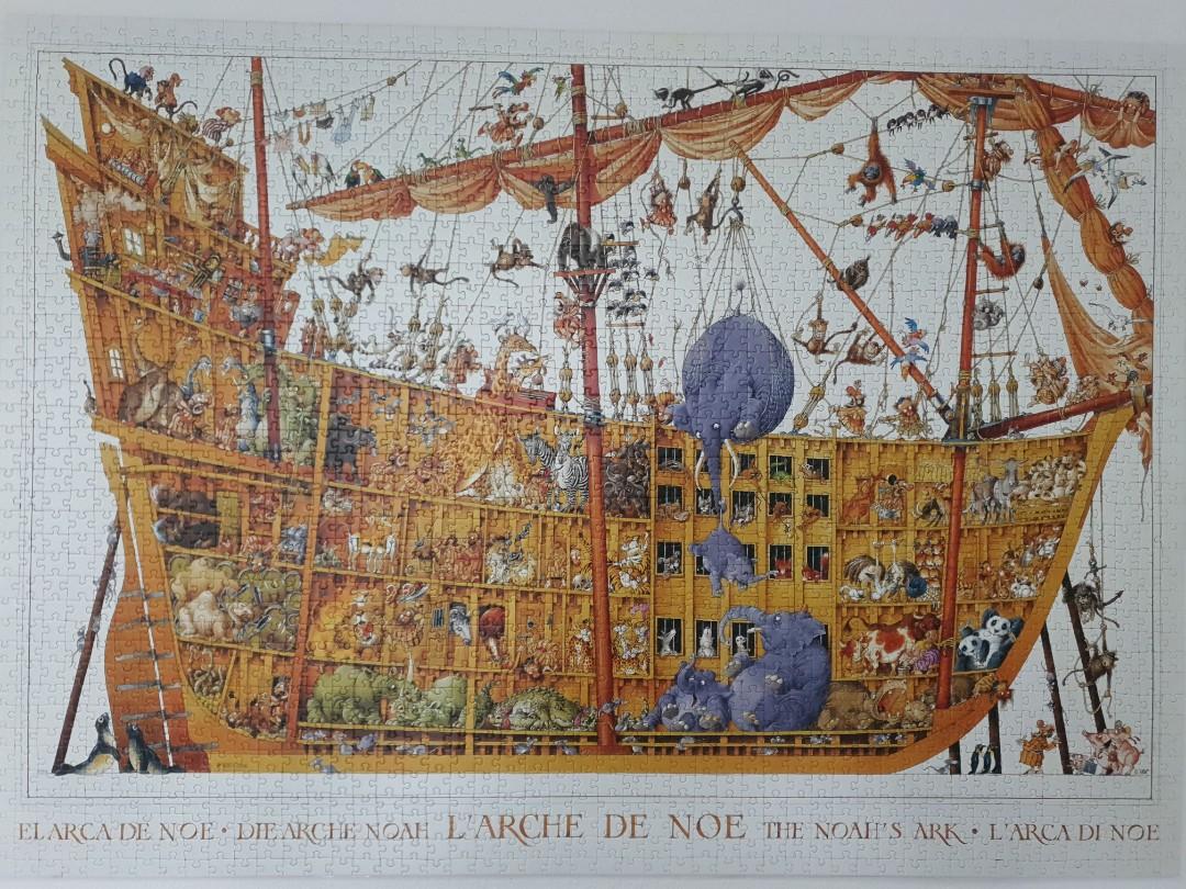 L'arche De Noe (Noah's Ark) - Completed 2000 pcs puzzle, Hobbies & Toys,  Toys & Games on Carousell
