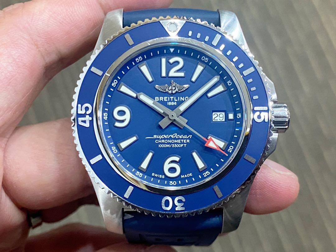 Breitling superocean ii 44 blue sale