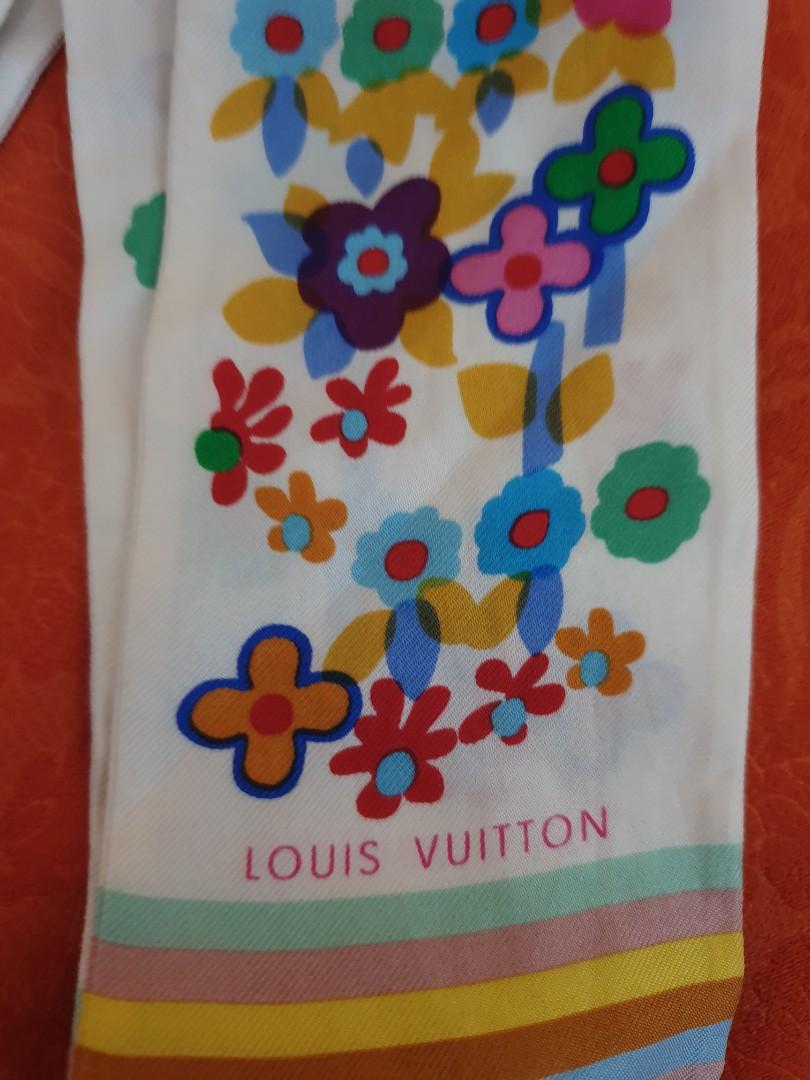 Louis Vuitton (Category: Luxury Accessories) located in Quezon City. Submitted by ooohlalagin2018 (Listing ID 1138125801, Image 2). Description: Authentic Louis Vuitton scarf/wrap /twilly / very cute see pic for the flaws pwde twilly ,head wrap etc... Sale 😊.