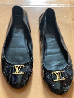 Authentic Louis Vuitton Oxford Ballerina Women Shoes Size 37.5
