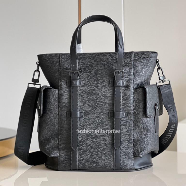 Louis Vuitton- Black Taurillon Christopher Backpack MM, Luxury, Bags &  Wallets on Carousell