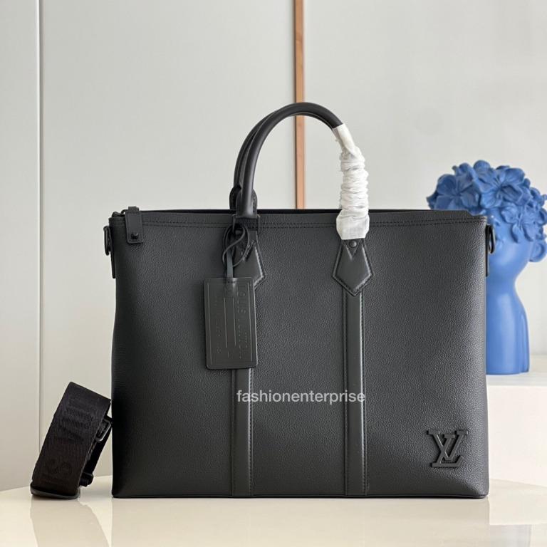 Louis Vuitton Lock It Tote Black LV Aerogram