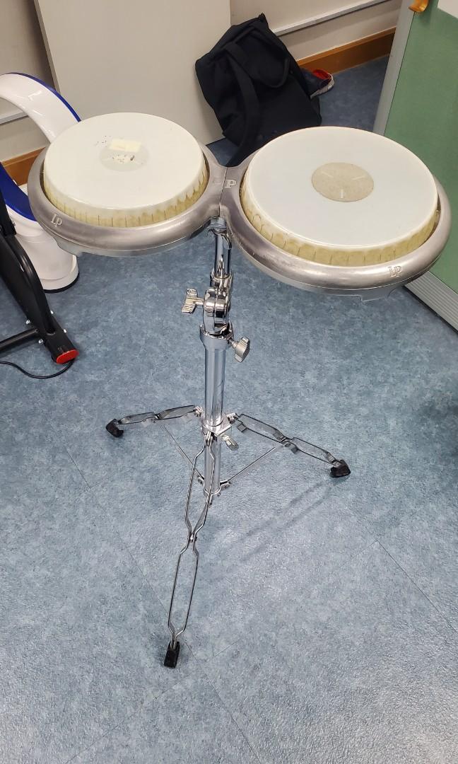 LP compact bongo with stand, 興趣及遊戲, 音樂樂器 & 配件, 樂器 Carousell