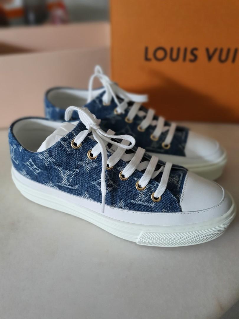 Louis Vuitton LV Women Stellar Sneaker Boot in Soft White Calfskin