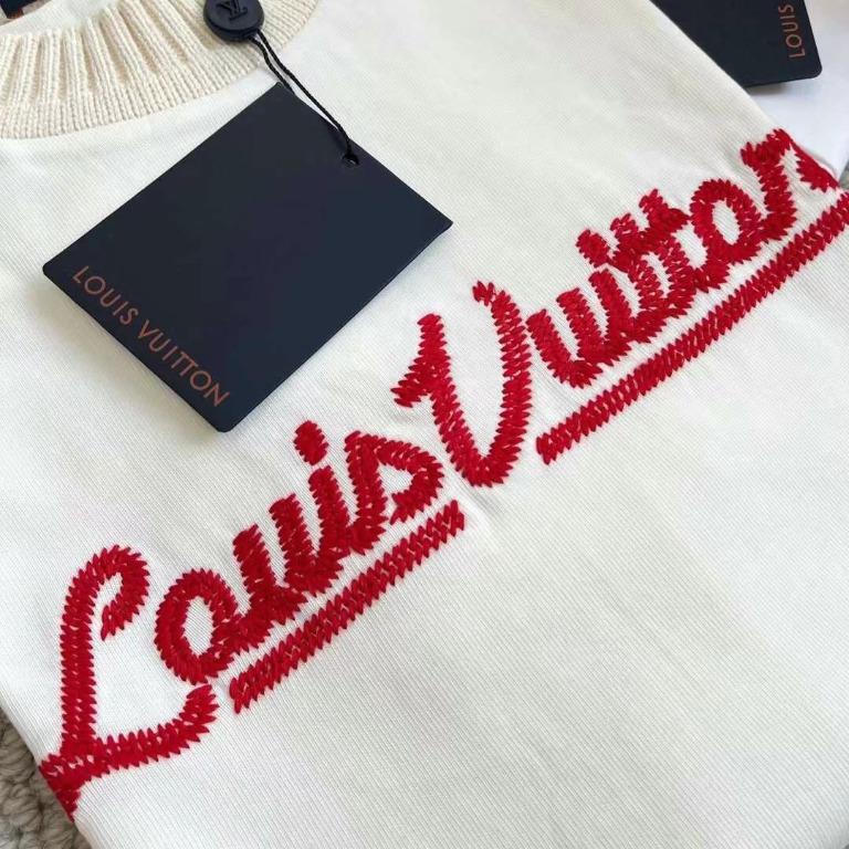 Louis Vuitton Embroidered louis vuitton mockneck tee (1A9GMO) in