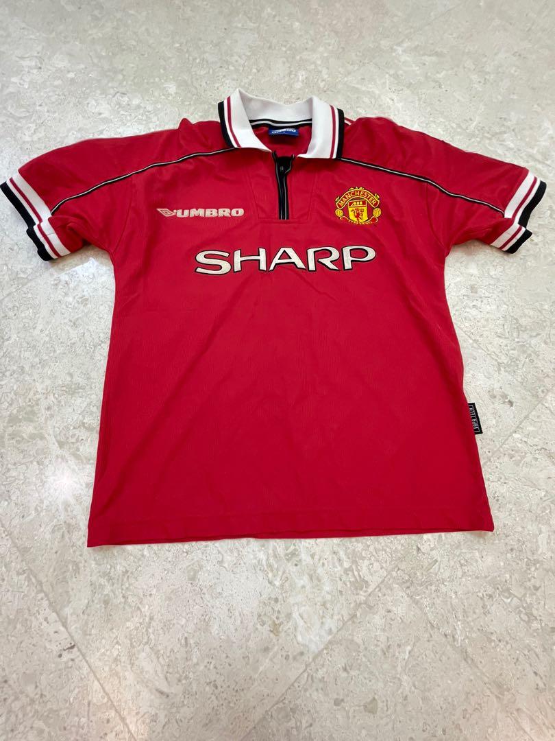 Umbro Mens Manchester United Vintage Soccer Jersey Color Options