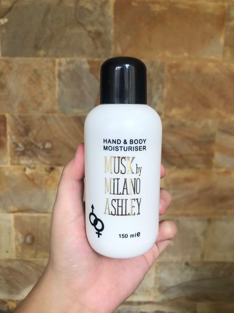 Hand & body moisturiser musk shop by milano ashley