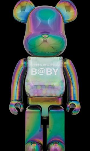 MY FIRST BE@RBRICK B@BY CLEAR BLACK 1000-