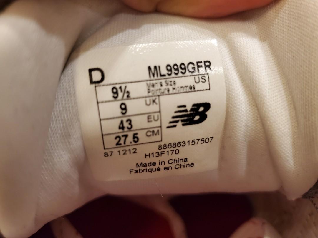 New Balance ML999GFR Carousell