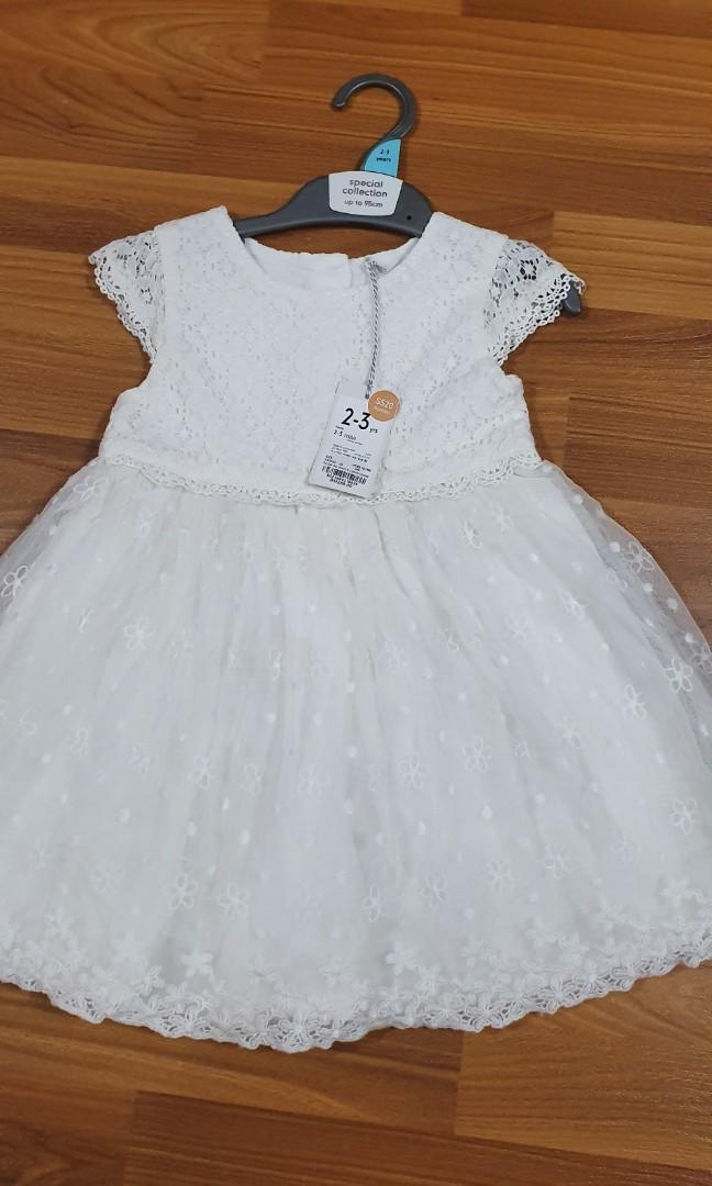 NEW Mothercare Special Collection baby girl Dress 2 3y Babies