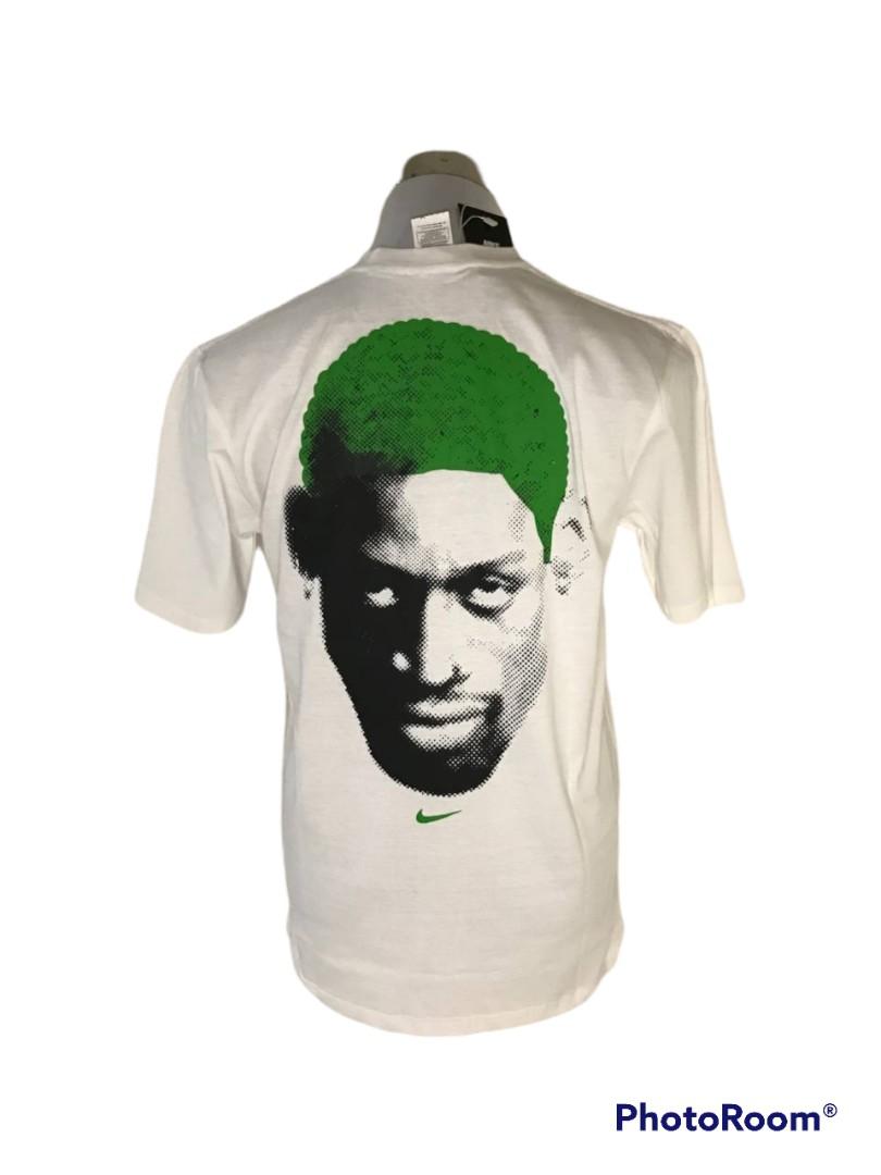 Dennis Rodman Green Hair T-Shirt - Listentee
