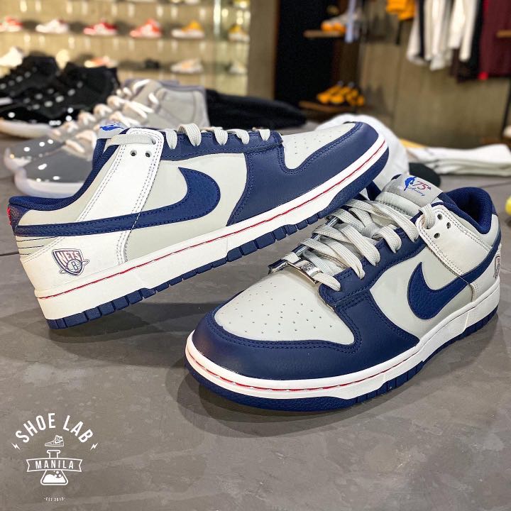 Nike Dunk Low Emb “Brooklyn Nets”, Men's Fashion, Footwear