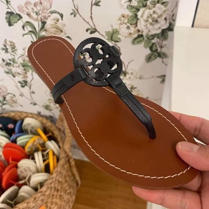 💯ORIGINAL SIZE  tory burch GABRIEL FLAT THONG, Women's Fashion,  Footwear, Flats & Sandals on Carousell