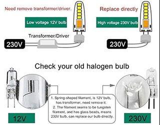 Pack of 8 LED Light Bulb, G4, 220-240V, 1.3W, 100lm (8-10W Traditional Halogen Bulb Equivalent), Non-dimmable, 2900K Warm White [Energy Class A+]