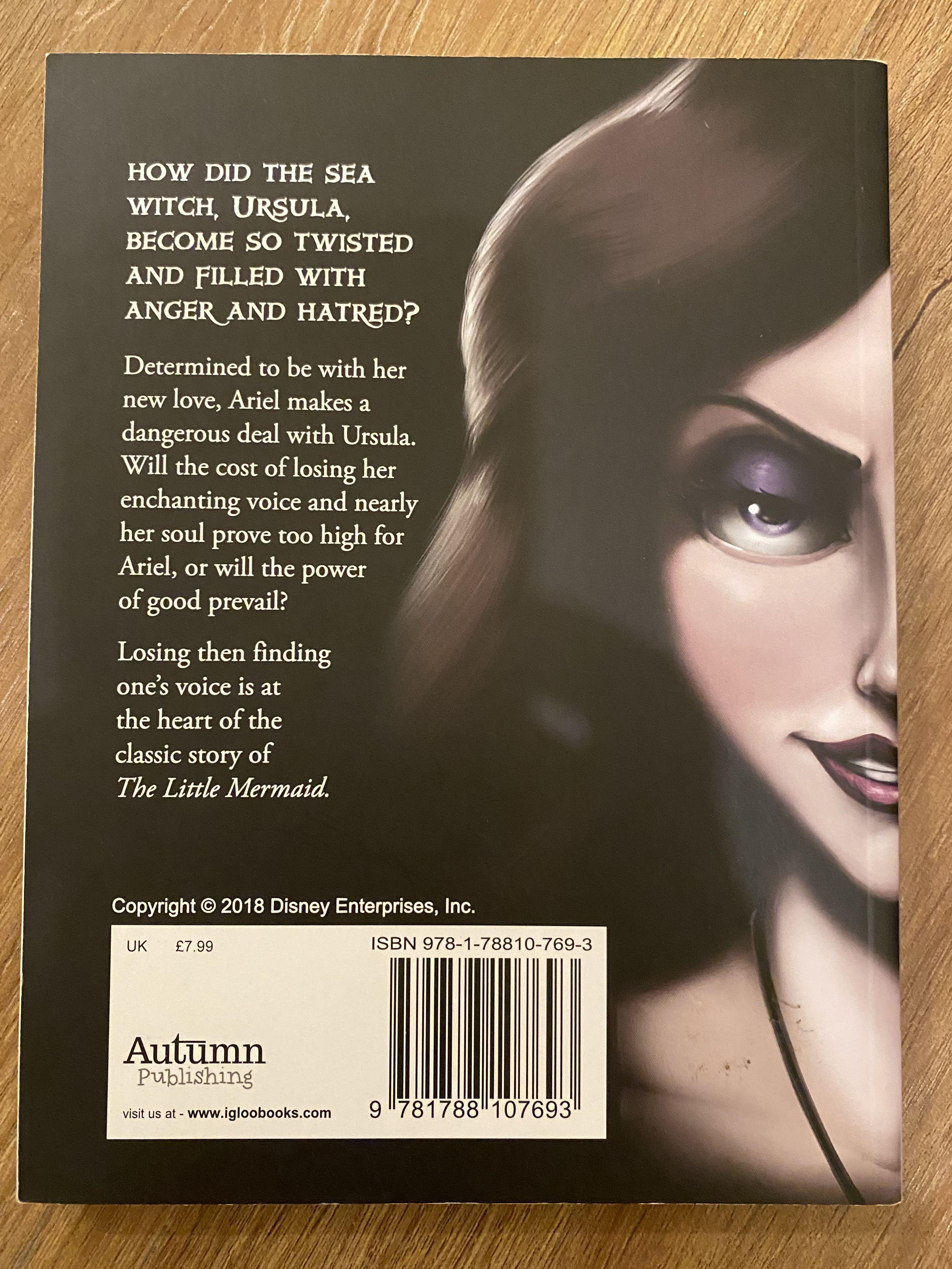 Pre-Owned Disney Princess The Little Mermaid: Poor Unfortunate Soul  (Paperback 9781788107693) by Serena Valentino 