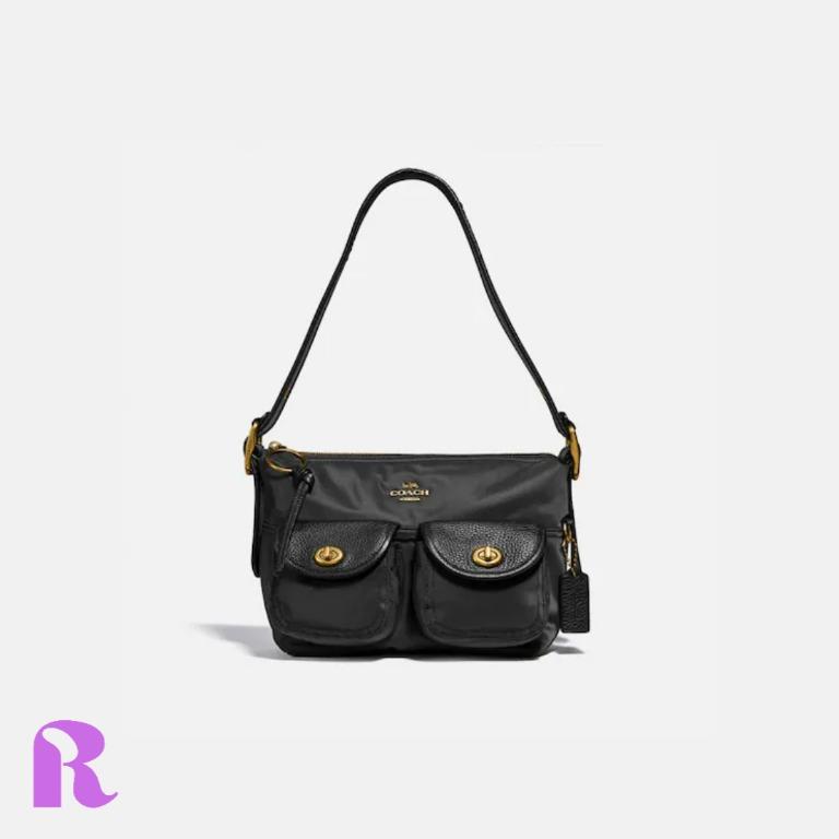 Coach nylon cargo shoulder bag clearance