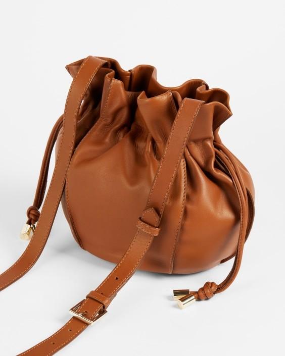 READY STOCK Ted Baker Myloo Slouchy drawstring bucket bag Luxury