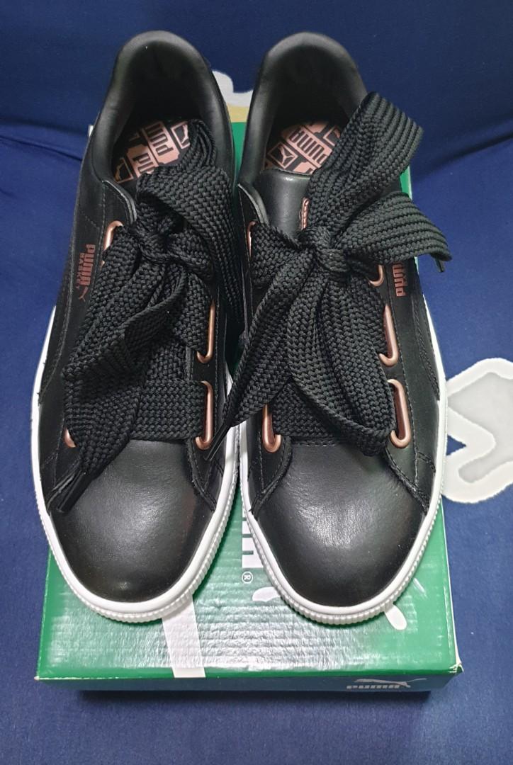 Puma basket cheap leather trainers