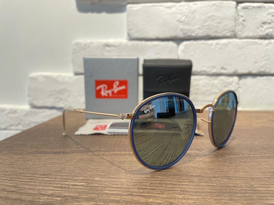Ray Ban Sunglass Round Folding RB3517
