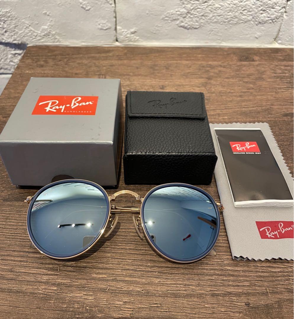 Ray Ban Sunglass Round Folding RB3517