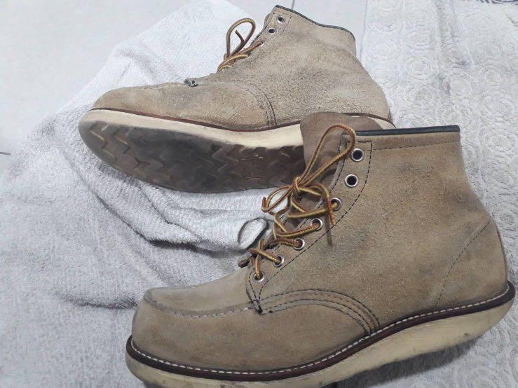 lace蝋引きブラック8.5E  REDWING 8173