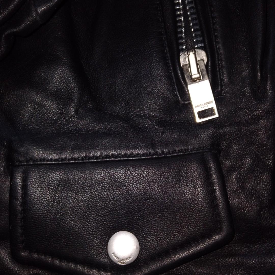 Saint laurent clearance bird motorcycle jacket