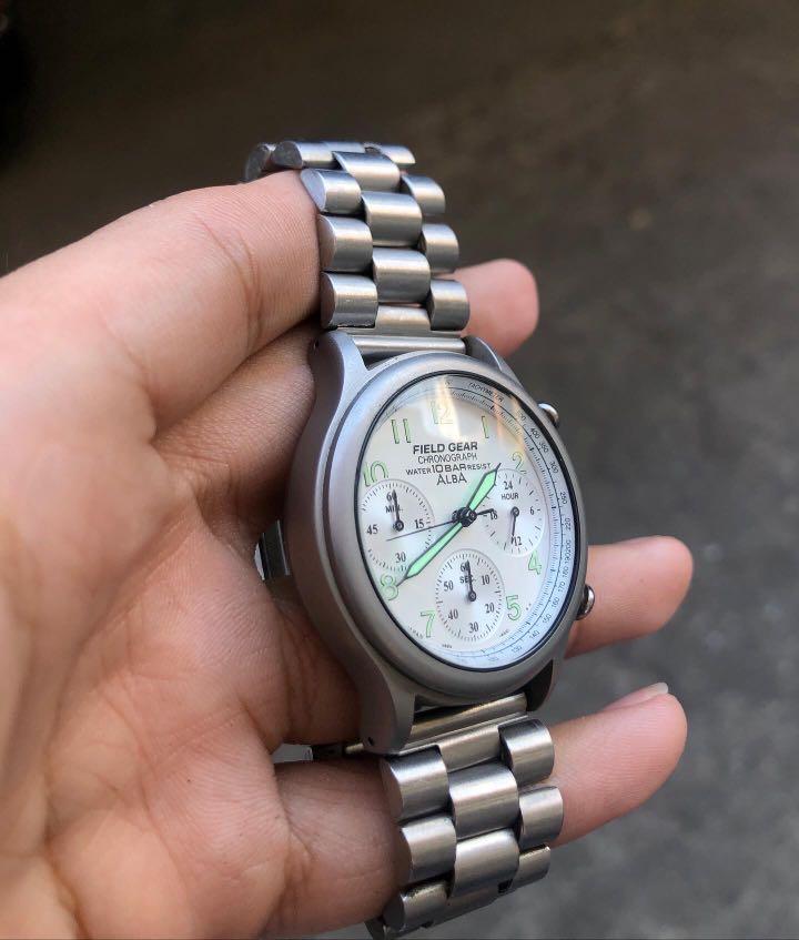 Seiko] Alba Field Gear Chronograph, Men's Fashion, Watches & Accessories,  Watches on Carousell