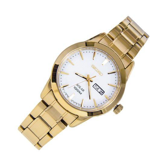 SEIKO SOLAR GOLD WATCH, Luxury, Watches on Carousell