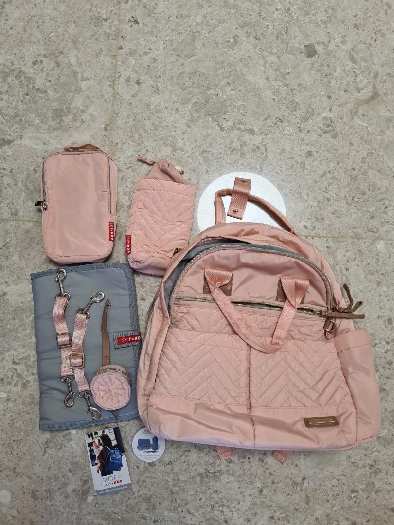 Skip hop blush diaper bag top